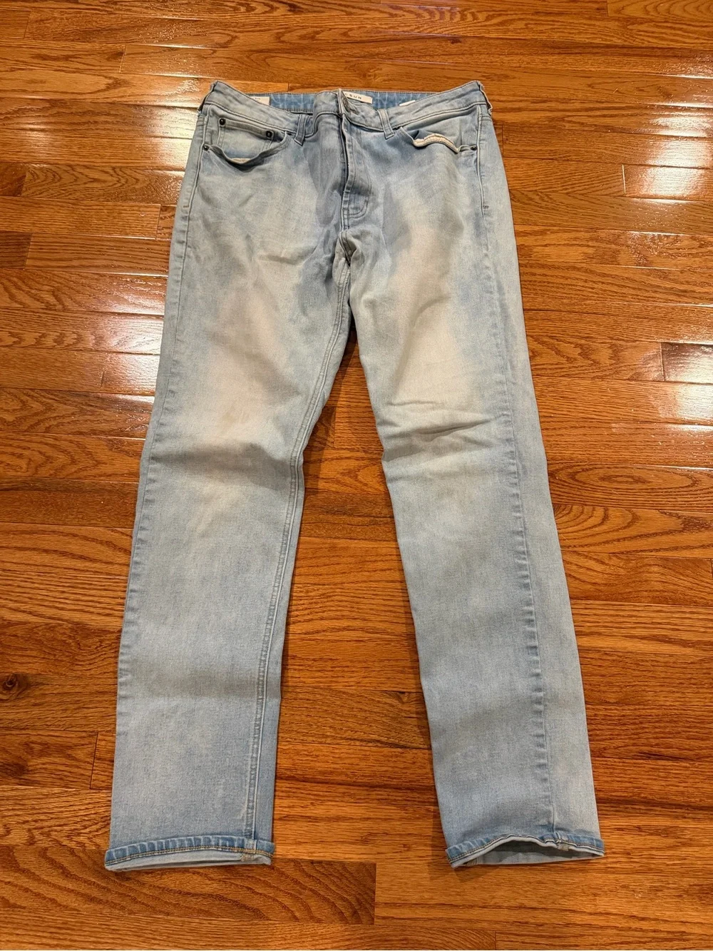 PacSun Men's Light Blue Slim Straight Jeans